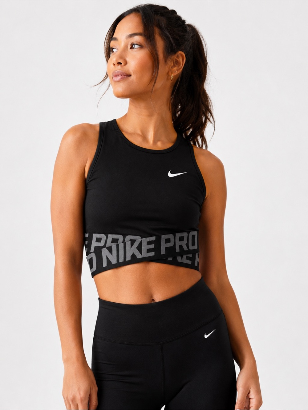 Nike Black Pro Crop Top